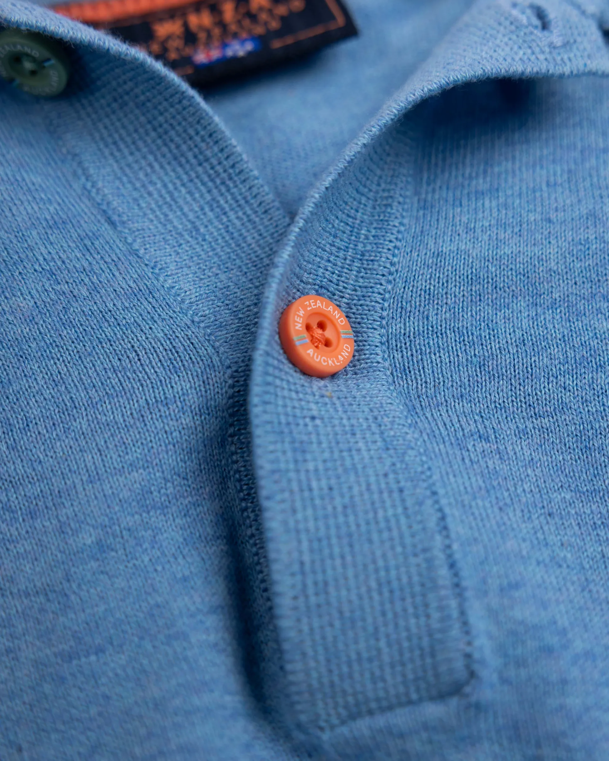 Basic bright blue polo shirt