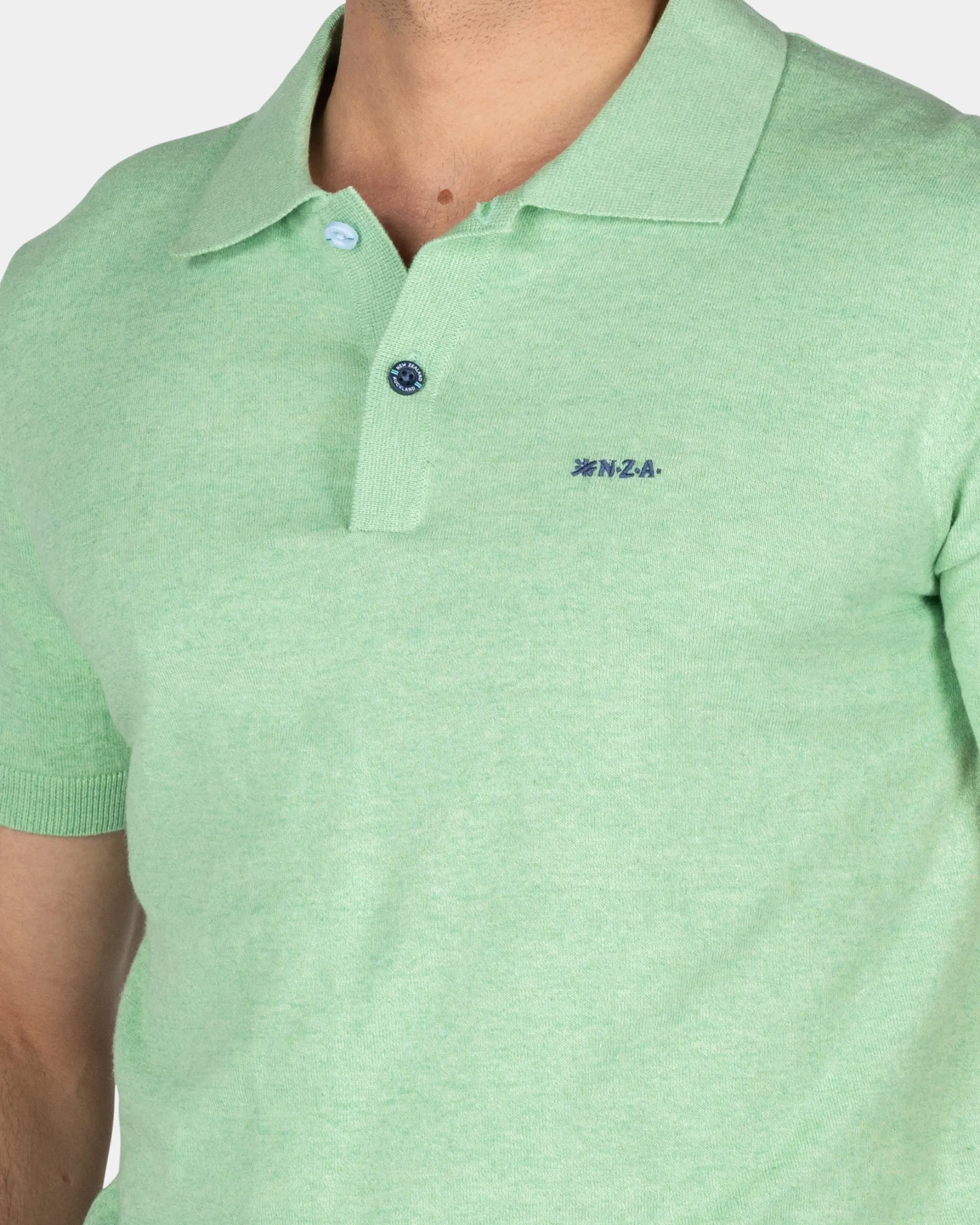 Basic bright green polo shirt