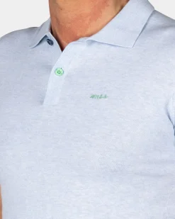 Basic light blue polo shirt