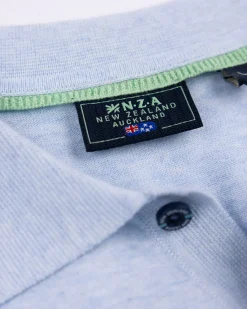 Basic light blue polo shirt