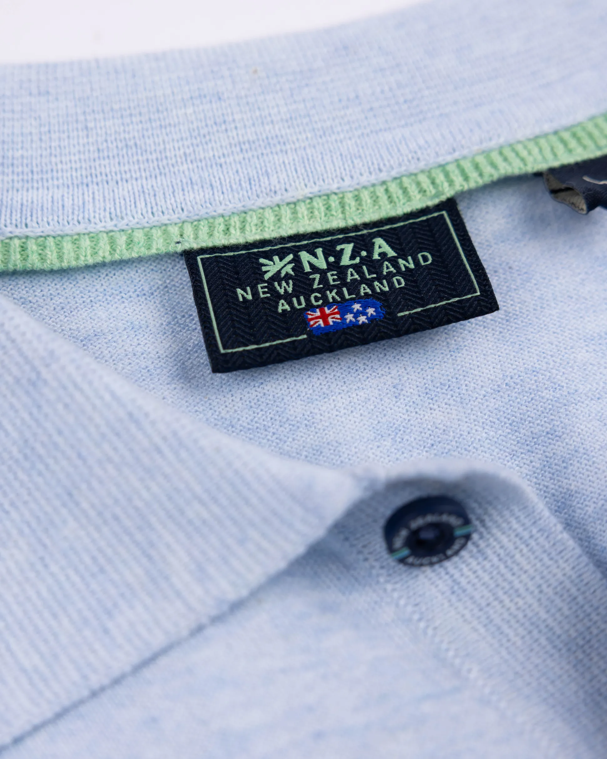 Basic light blue polo shirt