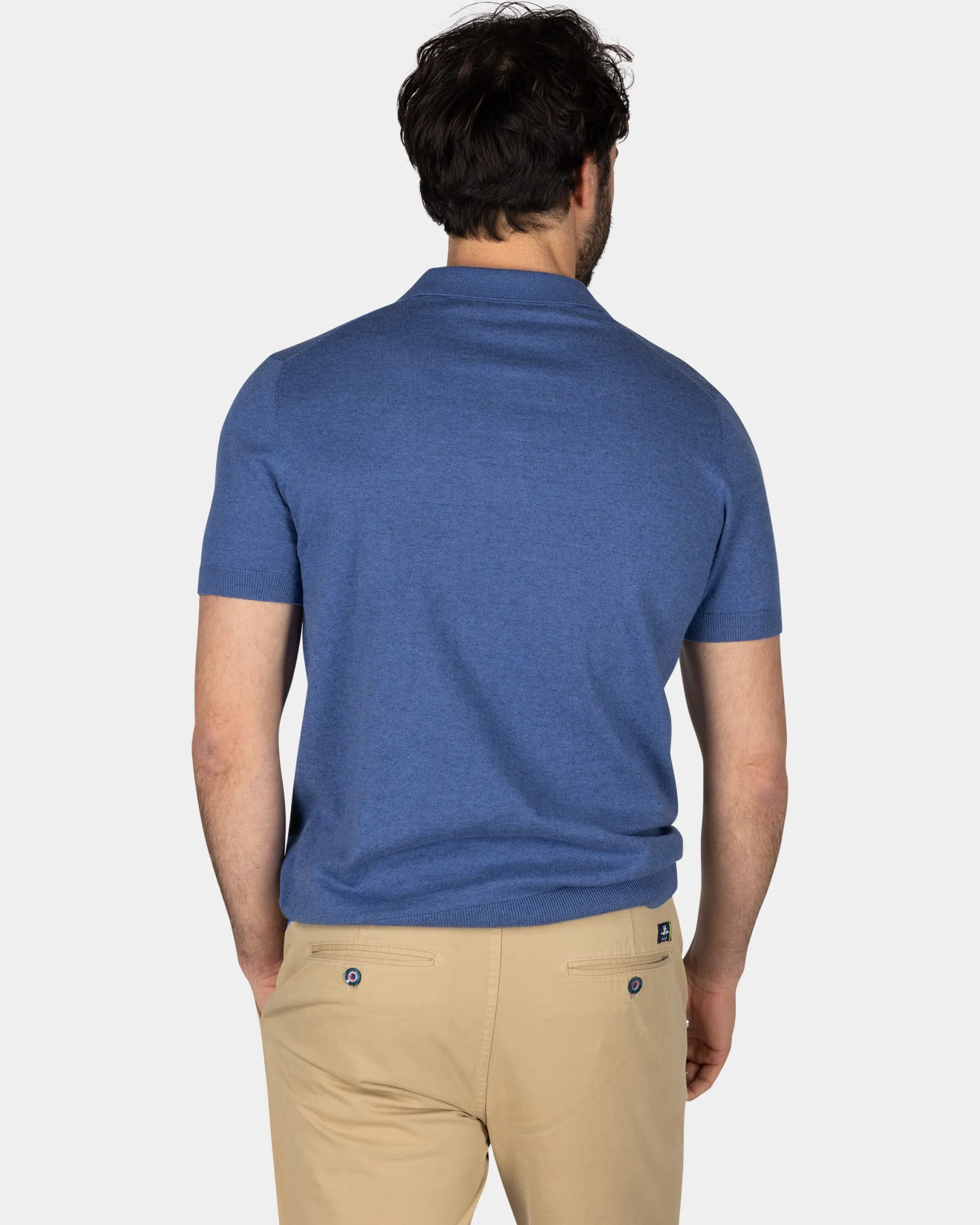 Basic navy polo shirt