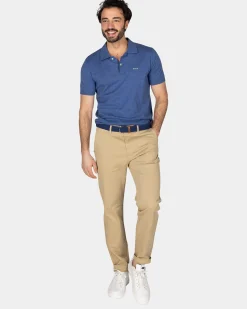 Basic navy polo shirt