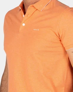 Basic Orange Cotton Polo