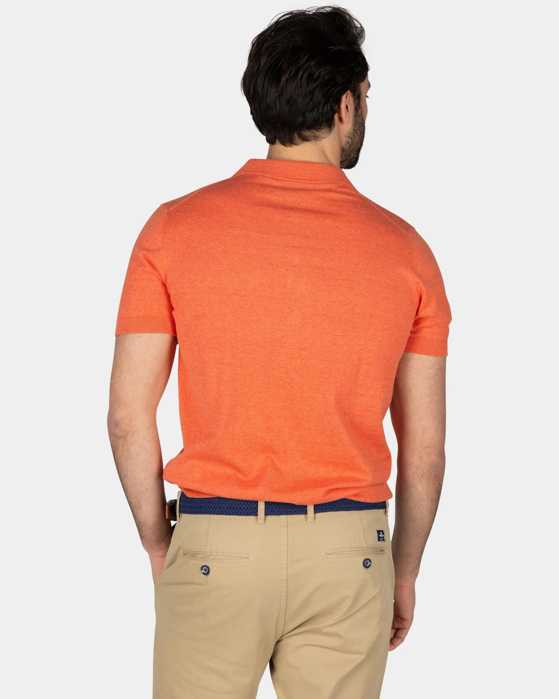 Basic orange polo shirt