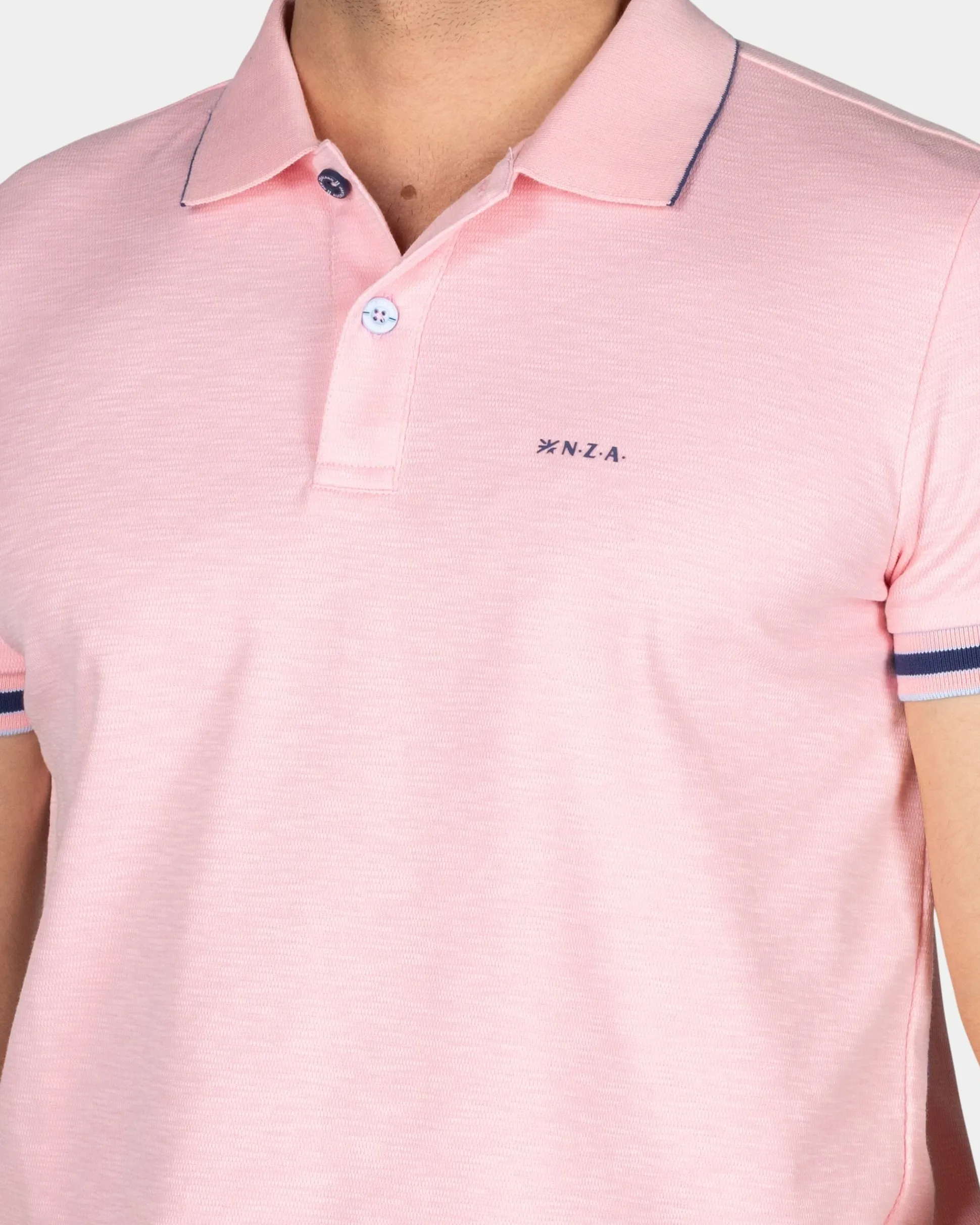 Basic Pastel Pink Solid Polo
