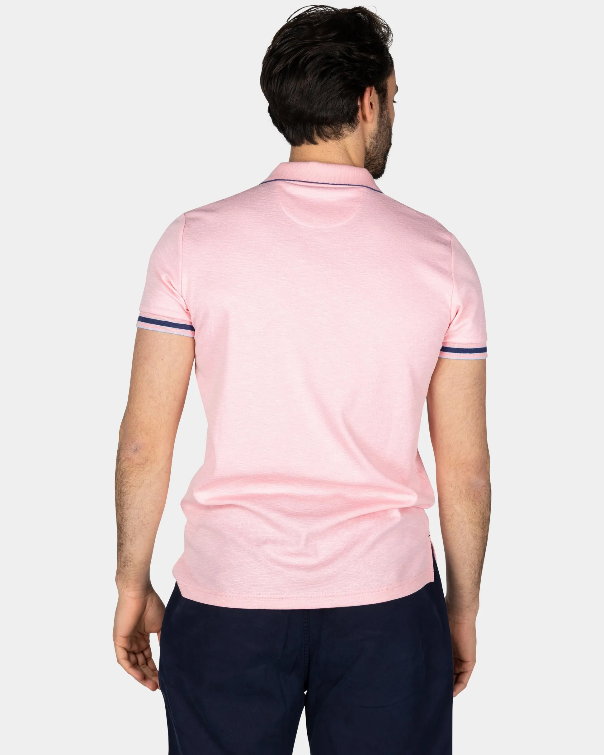 Basic Pastel Pink Solid Polo