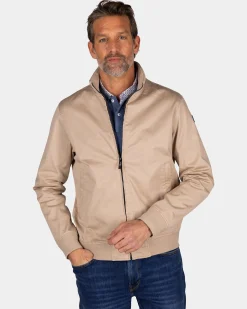 Beige bomber jacket