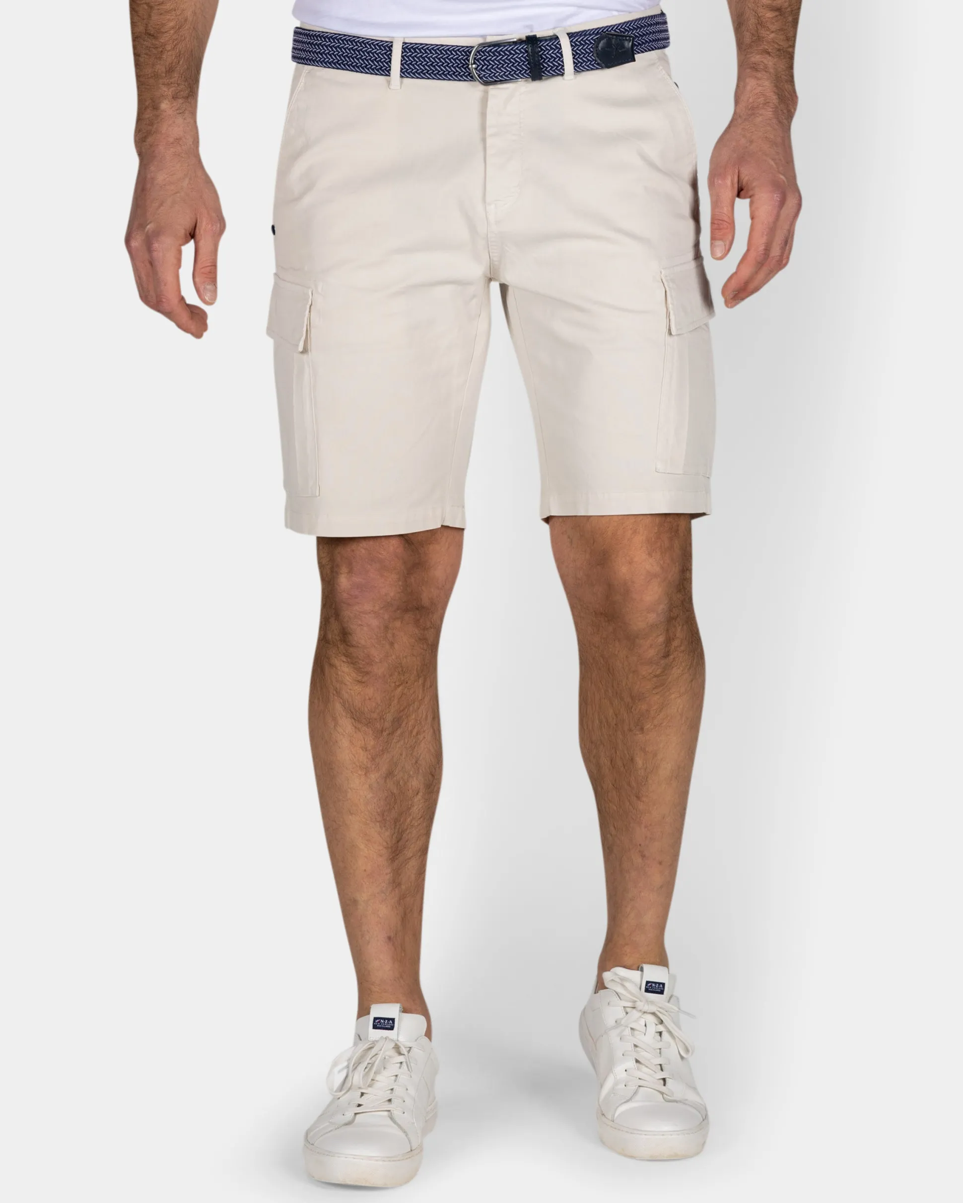 Beige Cargo Shorts