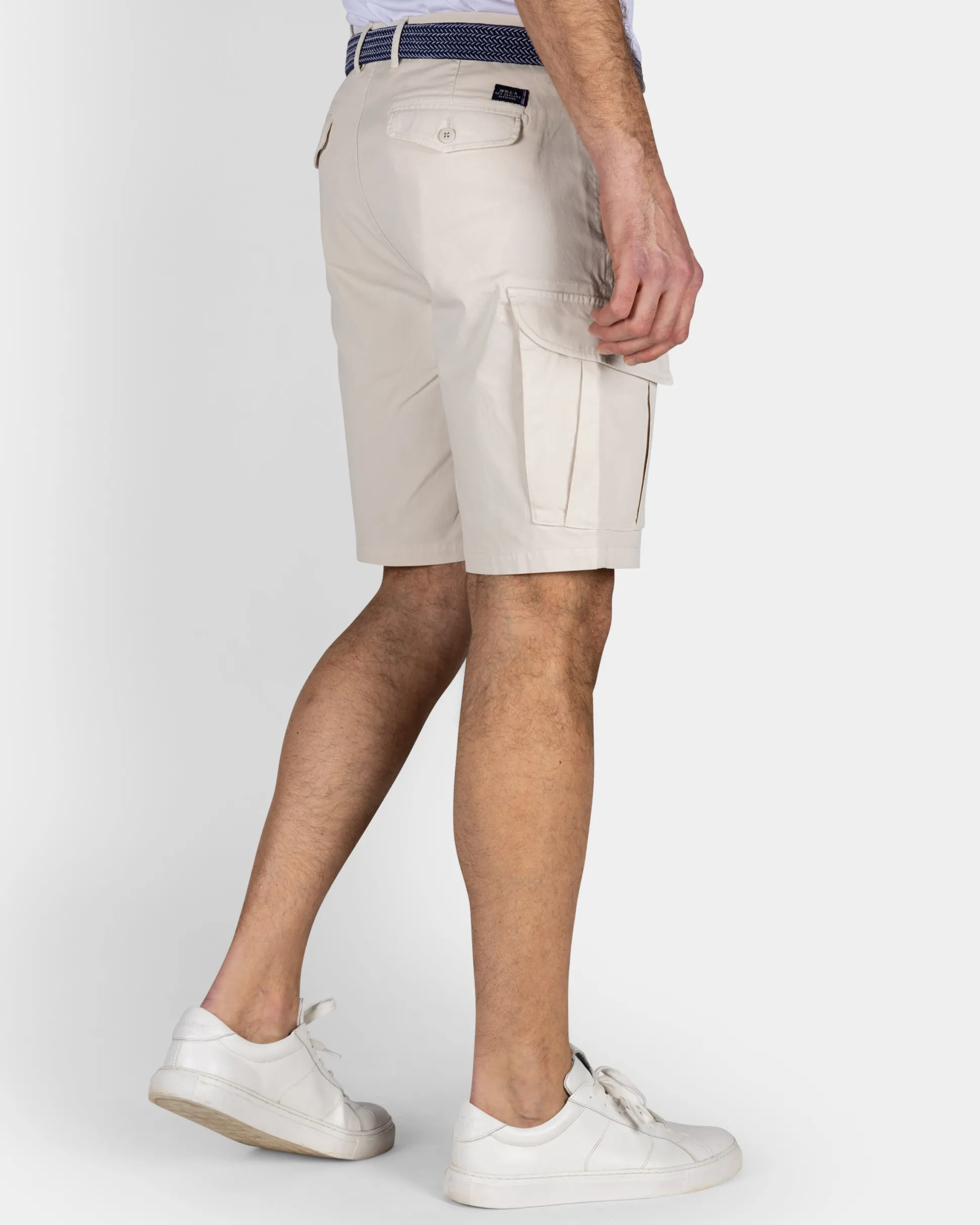 Beige Cargo Shorts