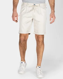 Beige Chino Shorts with Stretch