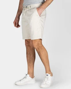 Beige Chino Shorts with Stretch