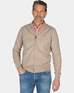 Beige cotton cardigan