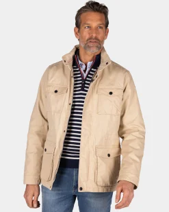 Beige field jacket