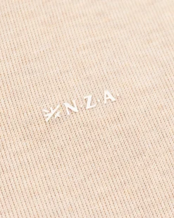 Beige half zip sweat - Oat Sand