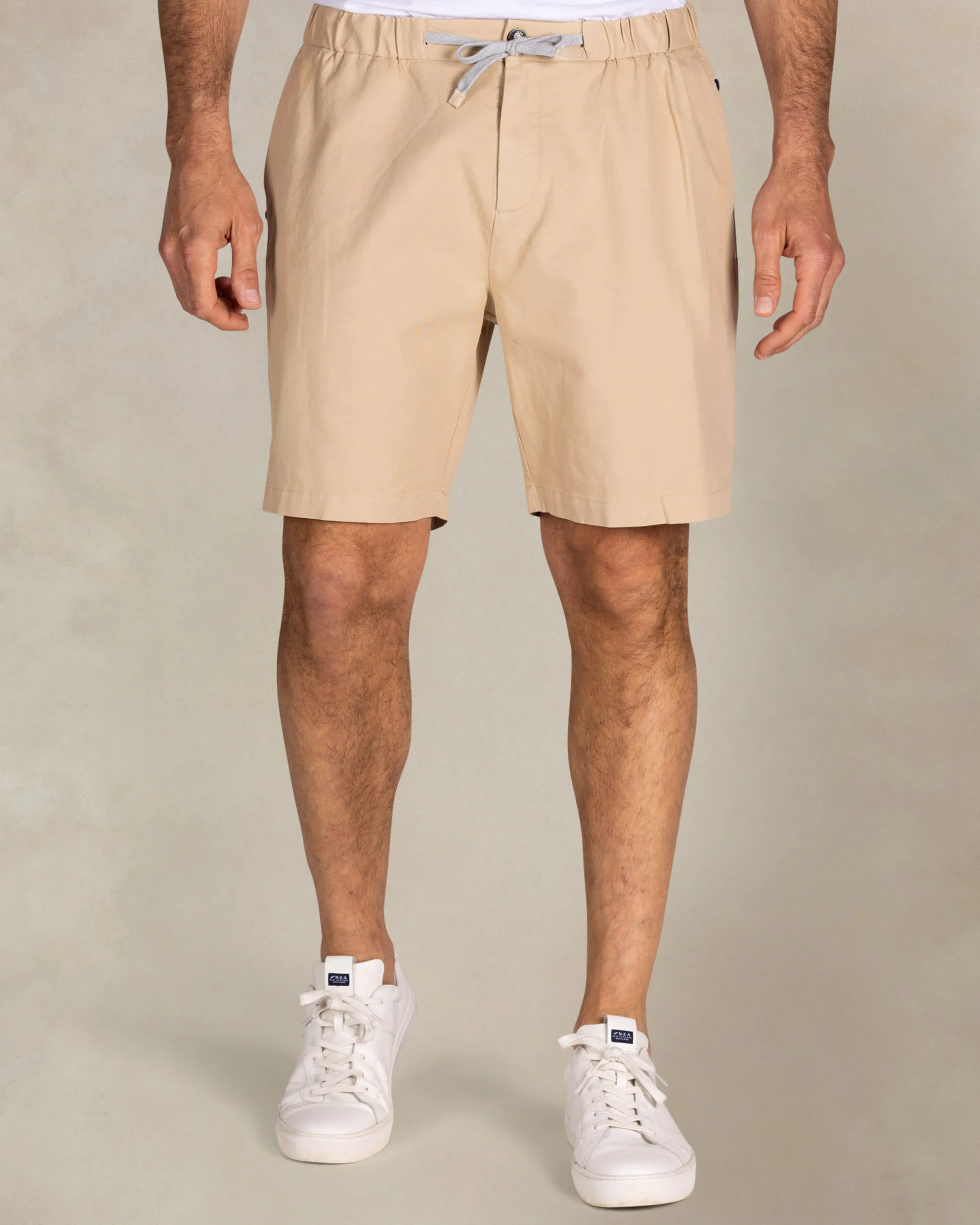 Beige safari shorts