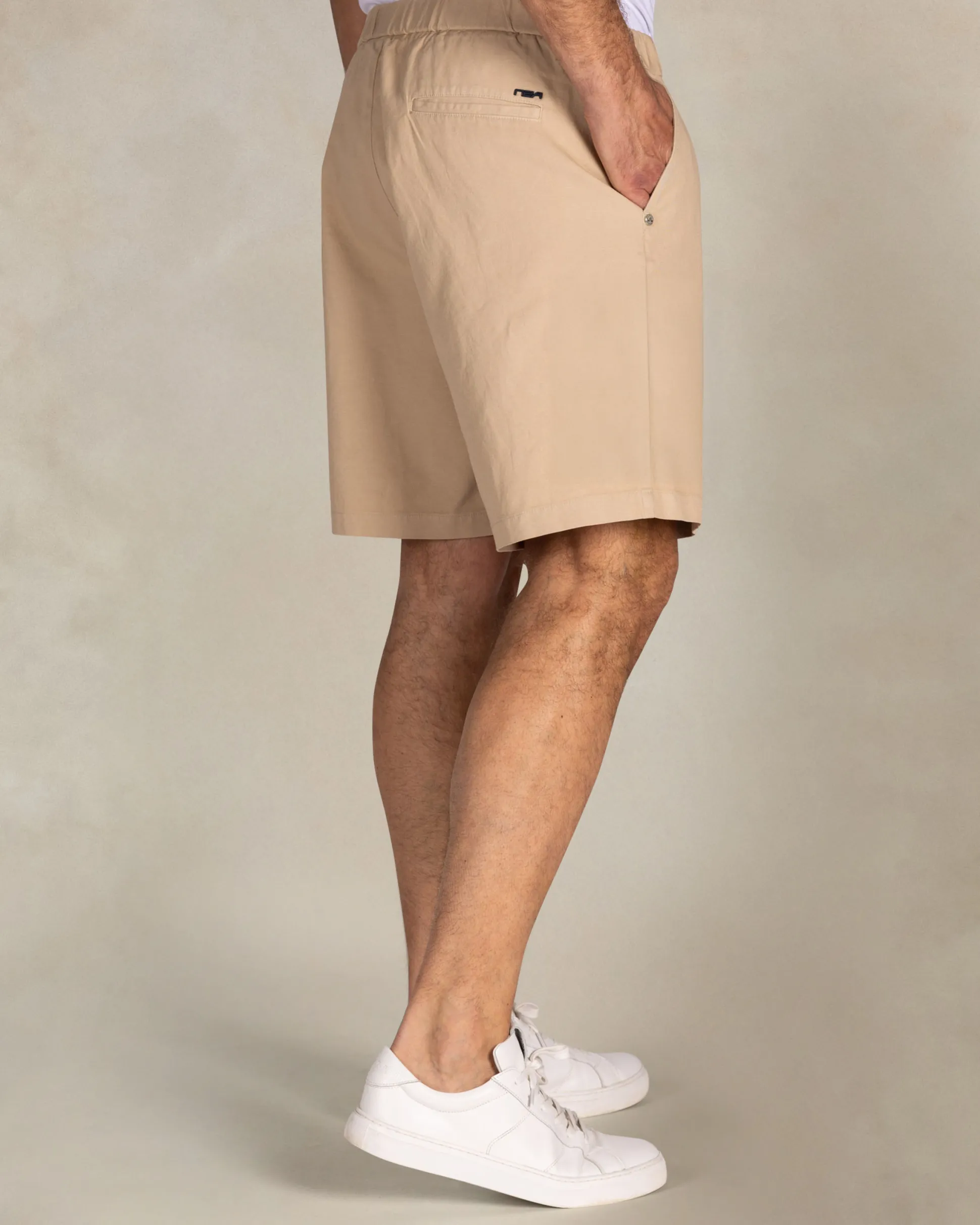 Beige safari shorts