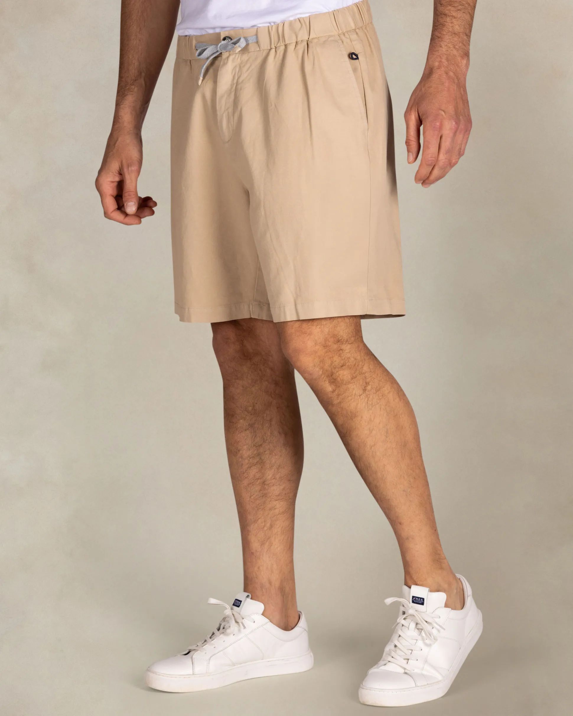 Beige safari shorts