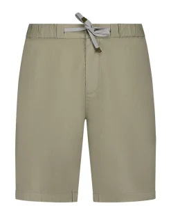 Beige stretch chino shorts