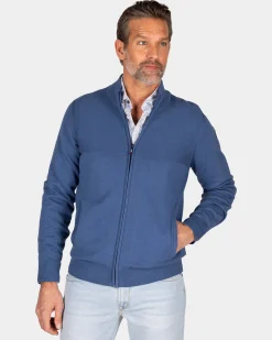 Blue cardigan