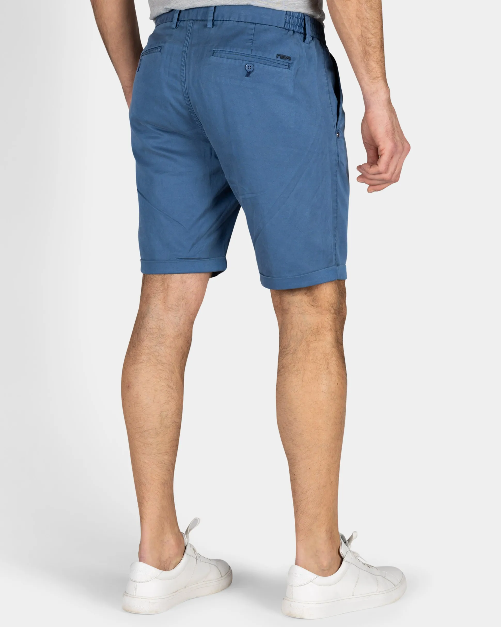 Blue Chino Shorts with Stretch