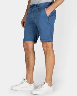 Blue Chino Shorts with Stretch