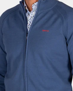 Blue cotton cardigan