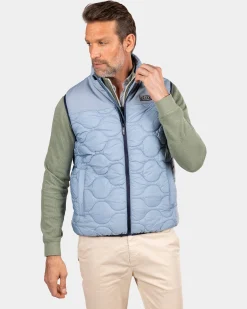 Blue padded vest - Phantom Blue