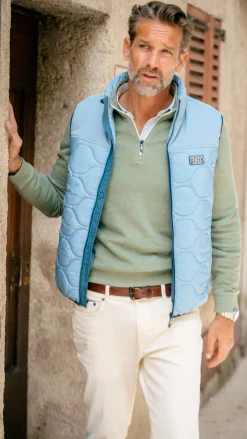 Blue padded vest - Phantom Blue