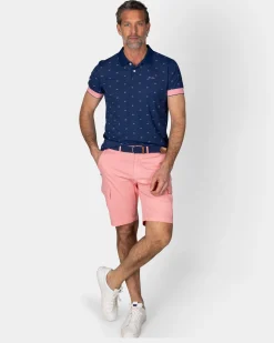 Blue Polo with Small Print