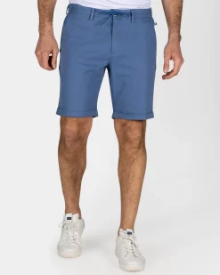 Blue Stretch Chino Shorts