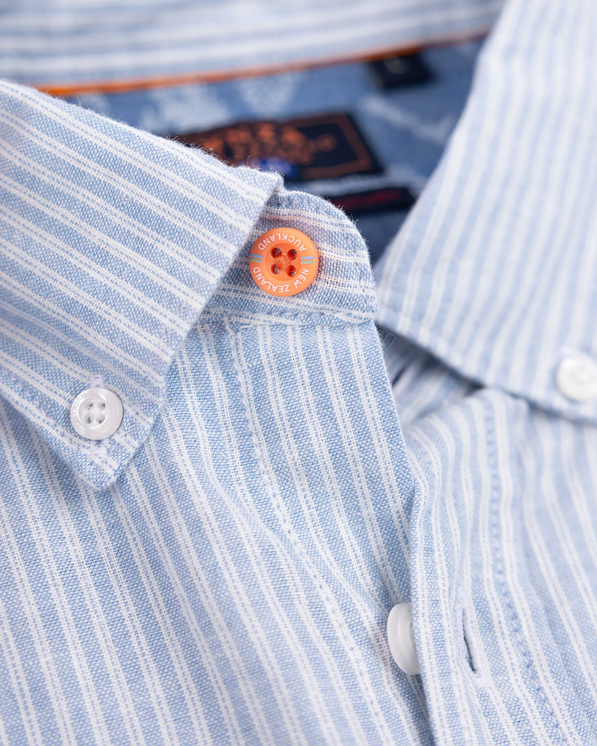 Blue striped linen shirt