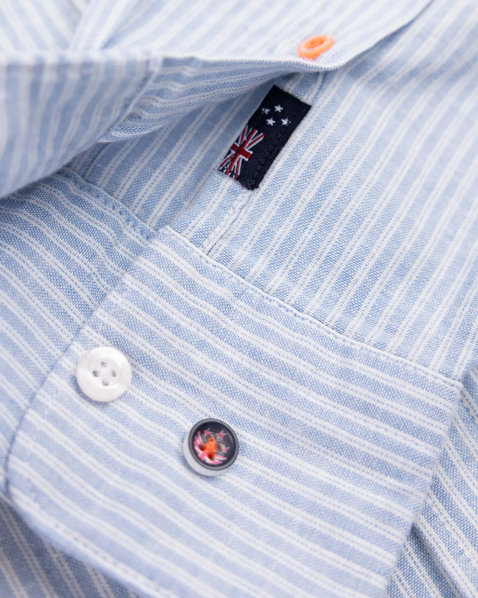 Blue striped linen shirt