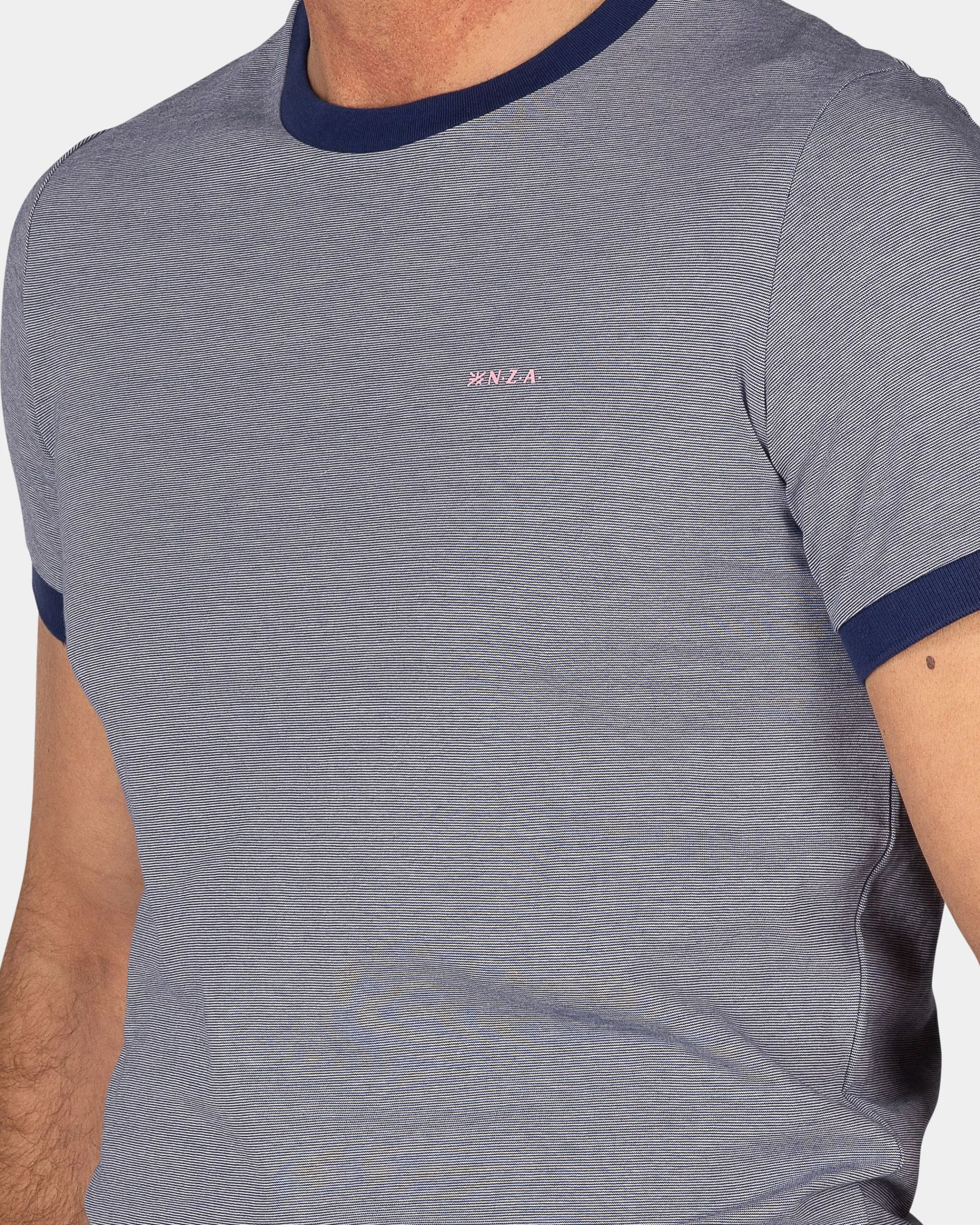 Blue-Grey Cotton T-Shirt
