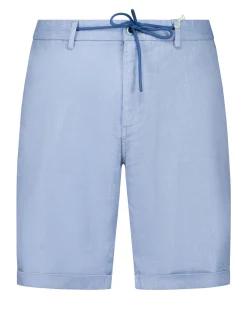 Bright Blue Linen Stretch Shorts