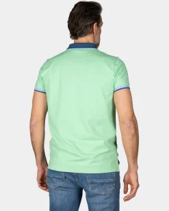 Bright green sporty polo
