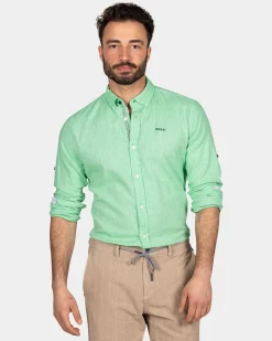 Brightly colored plain shirt - Fresh Green