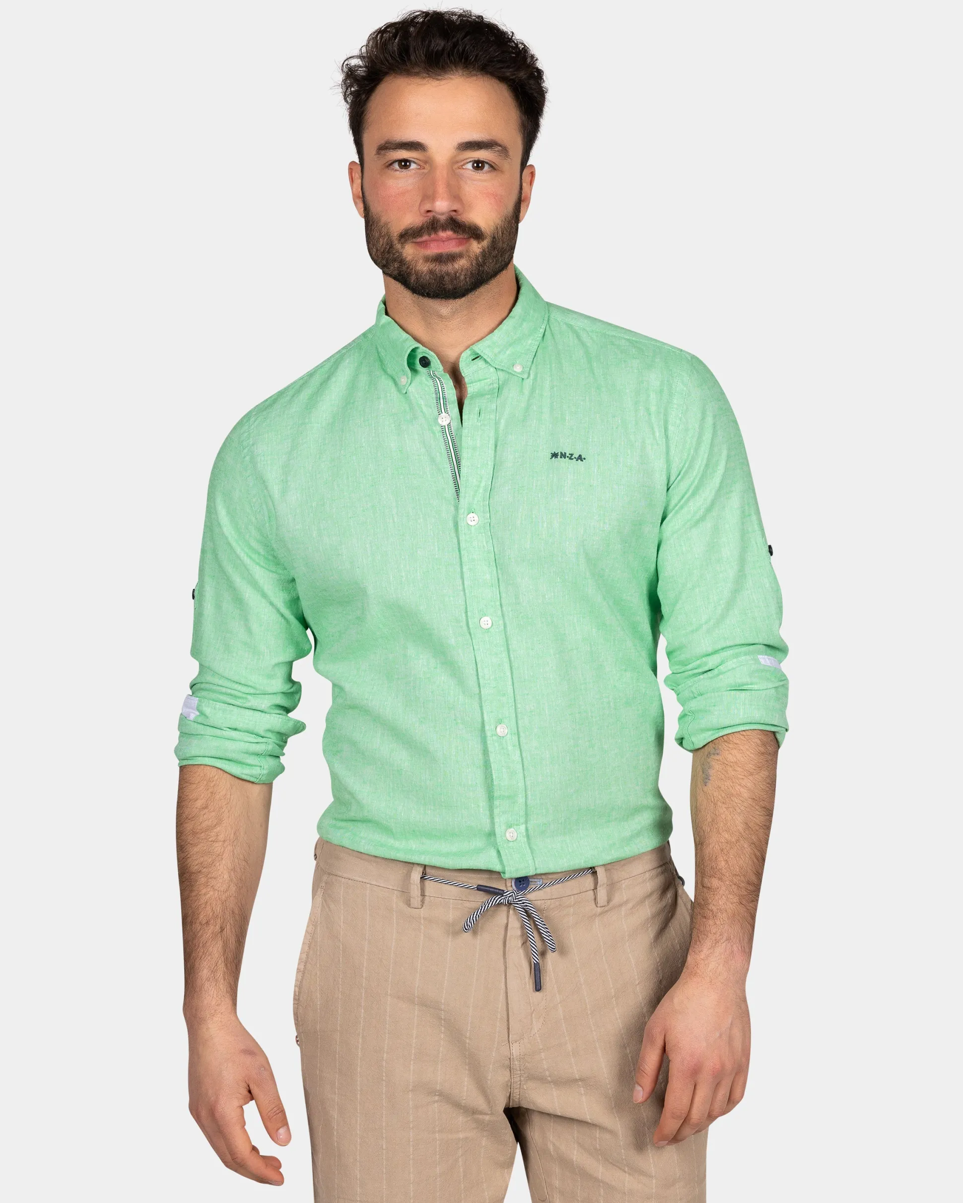 Brightly colored plain shirt - Fresh Green