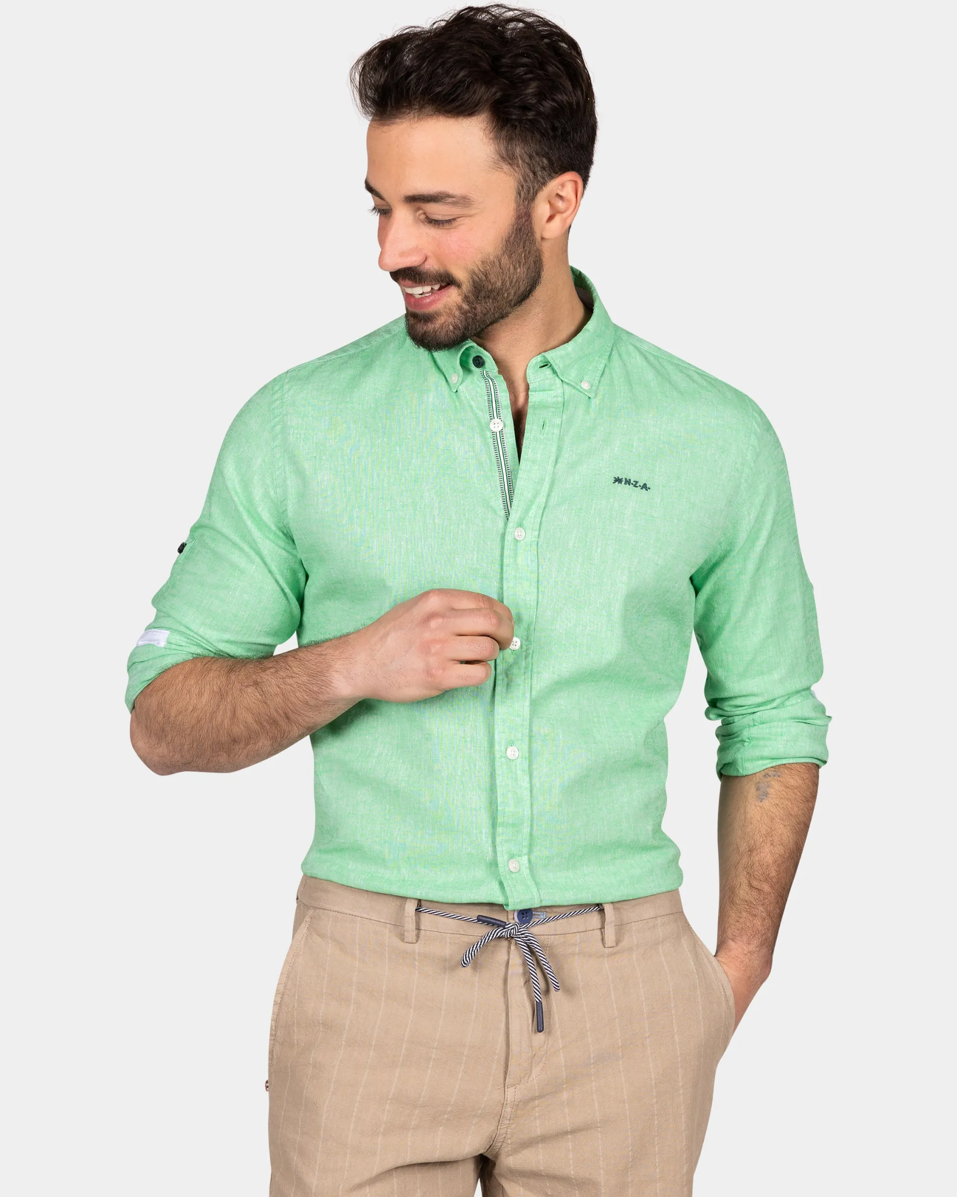 Brightly colored plain shirt - Fresh Green