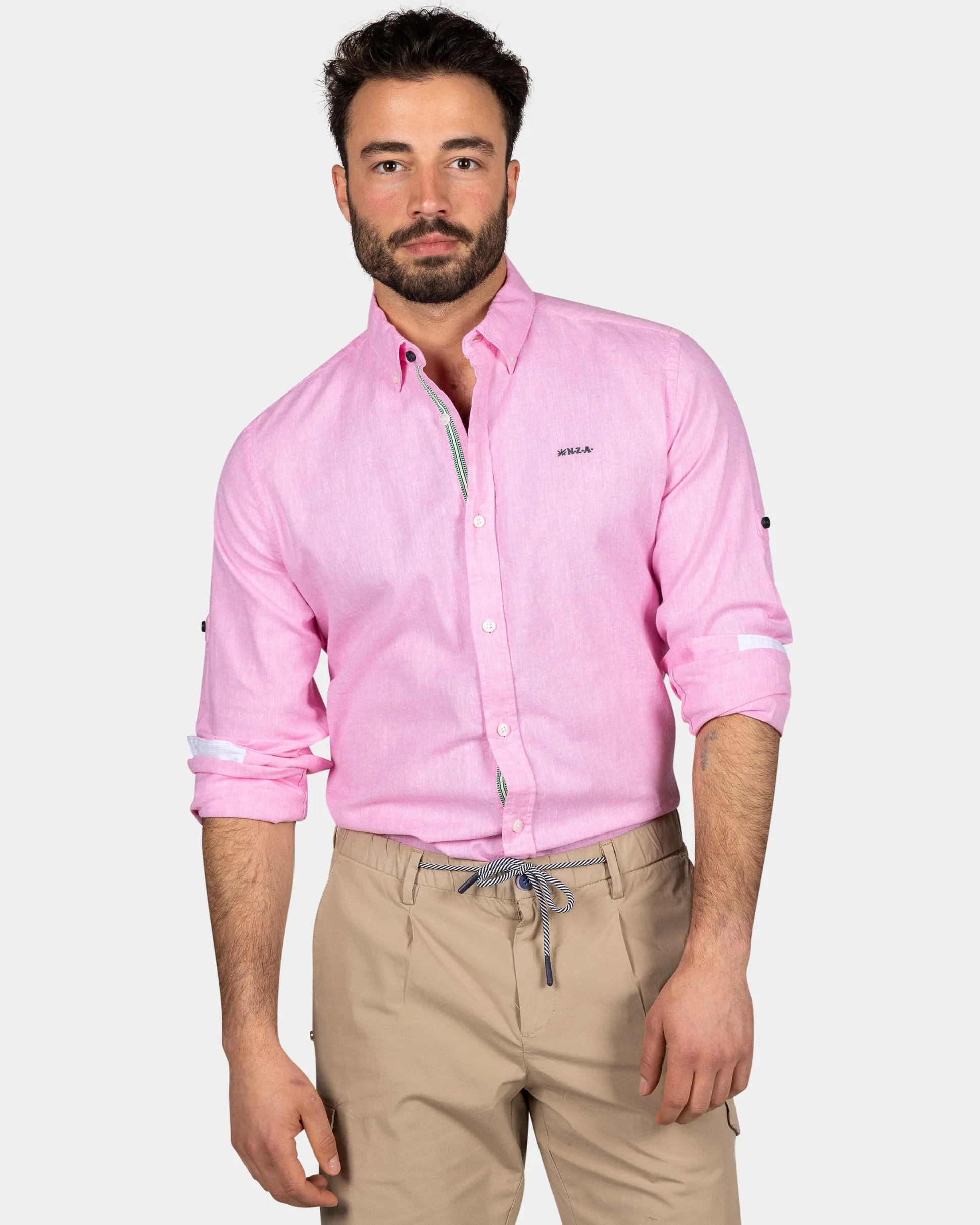 Brightly colored plain shirt - Bright Pink