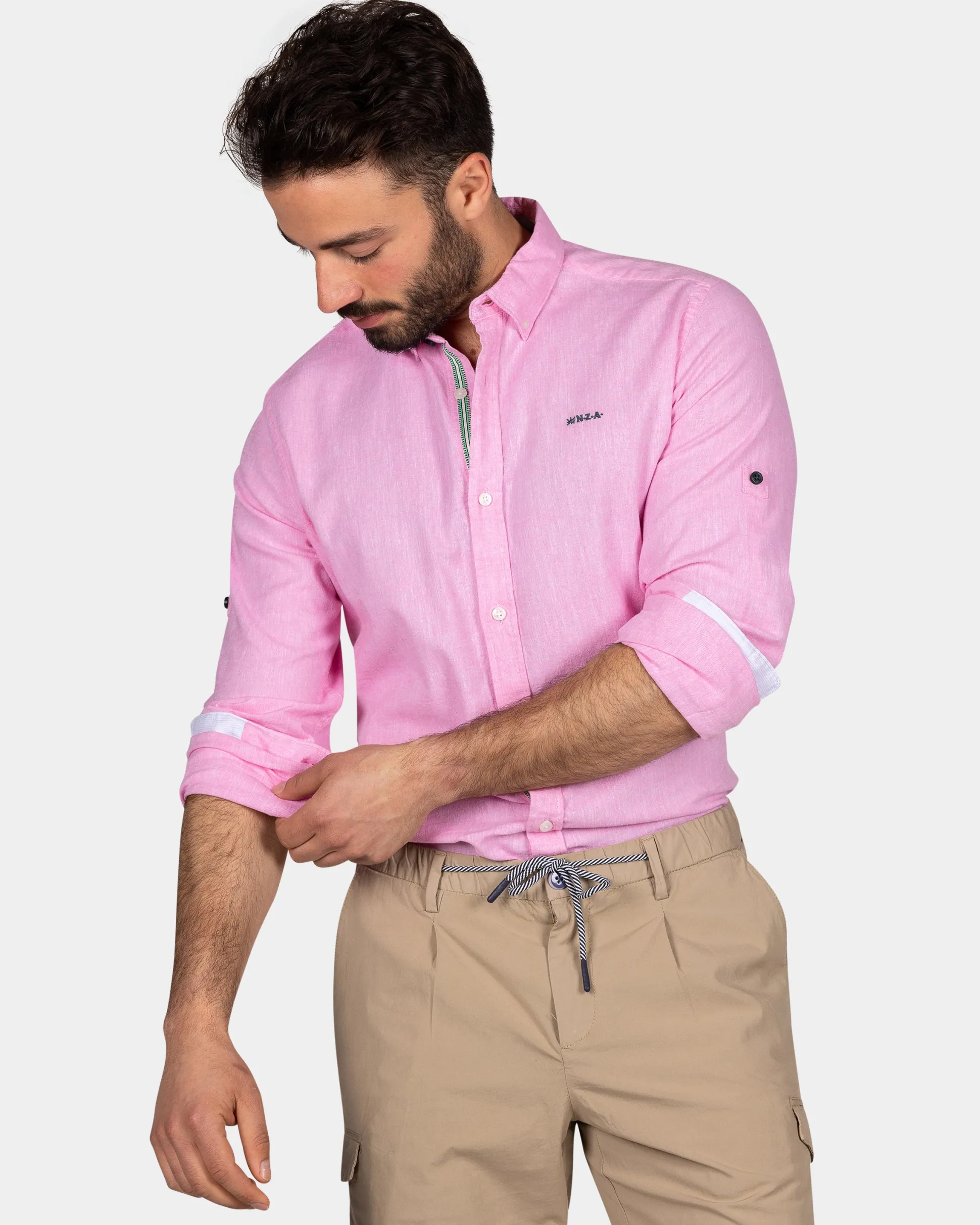 Brightly colored plain shirt - Bright Pink