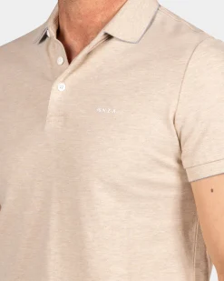 Brown polo - Oat Sand