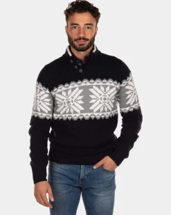 Buttoned jumper Oromahoe - Steady Navy