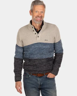 Buttoned pullover Price - Dusty Ecru