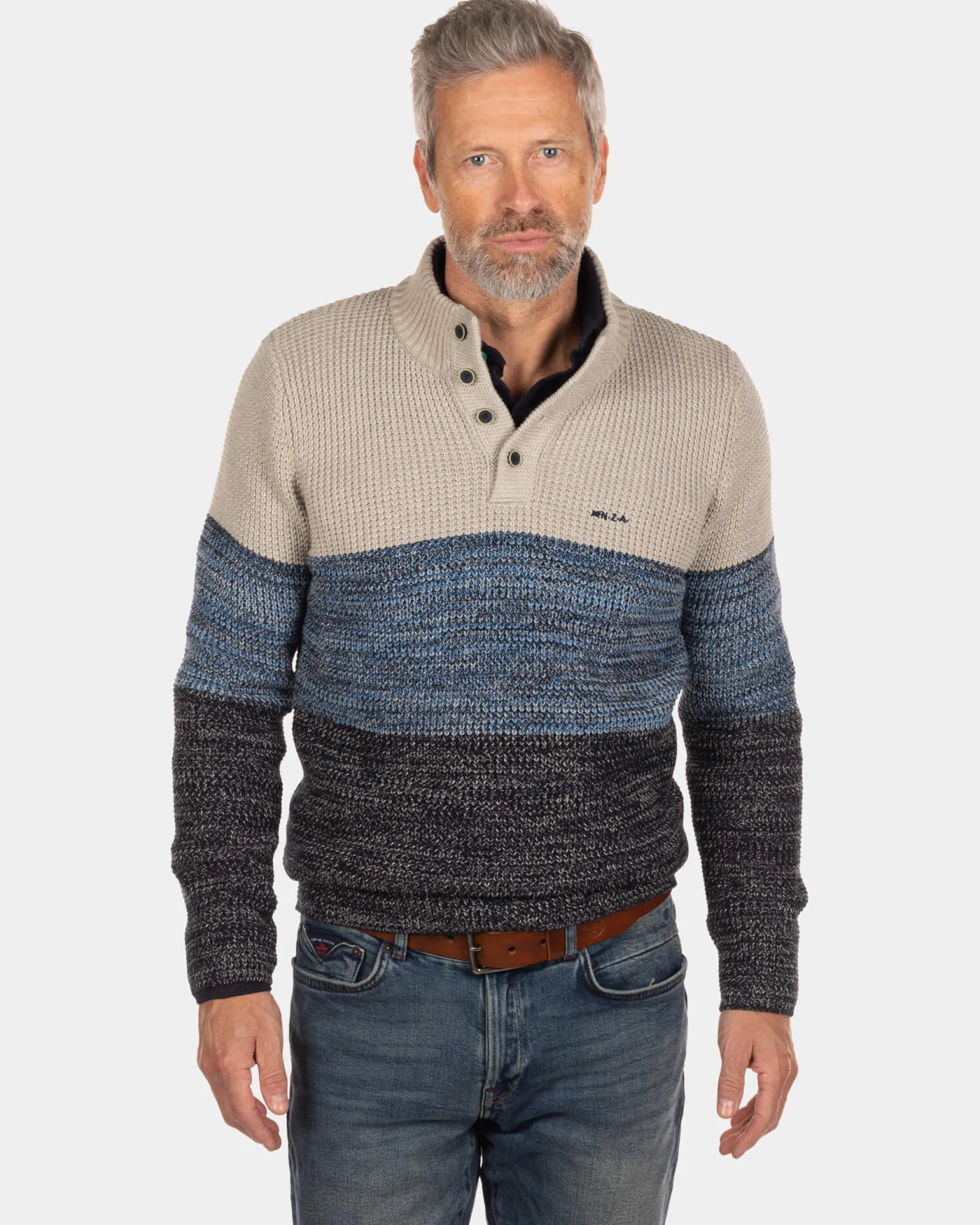 Buttoned pullover Price - Dusty Ecru