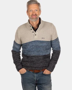Buttoned pullover Price - Dusty Ecru