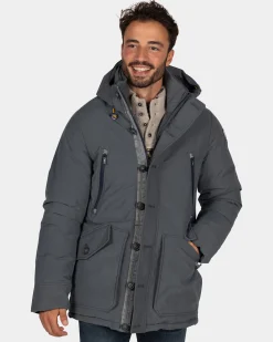 Canvas grey parka jacket - Ash Grey