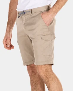 Cargo shorts with stretch - Shimmering Sand