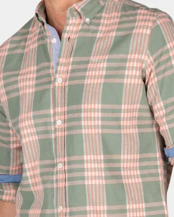 Checked shirt pink and green - Mellow Army