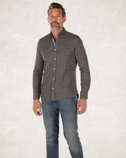 Checkered cotton flannel shirt - Army Ground